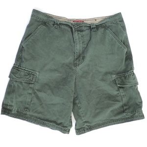 FADED GLORY Sage Green Heavy Cotton Cargo Shorts